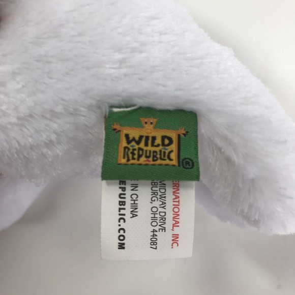 Wild Republic White Seal with Rainbow Hearts in Big Eyes Stuffed Animal Plush 6" - Picture 10 of 11